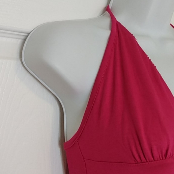 GUESS JEANS NWT Halter Dress Fushia Rose - Picture 3 of 6
